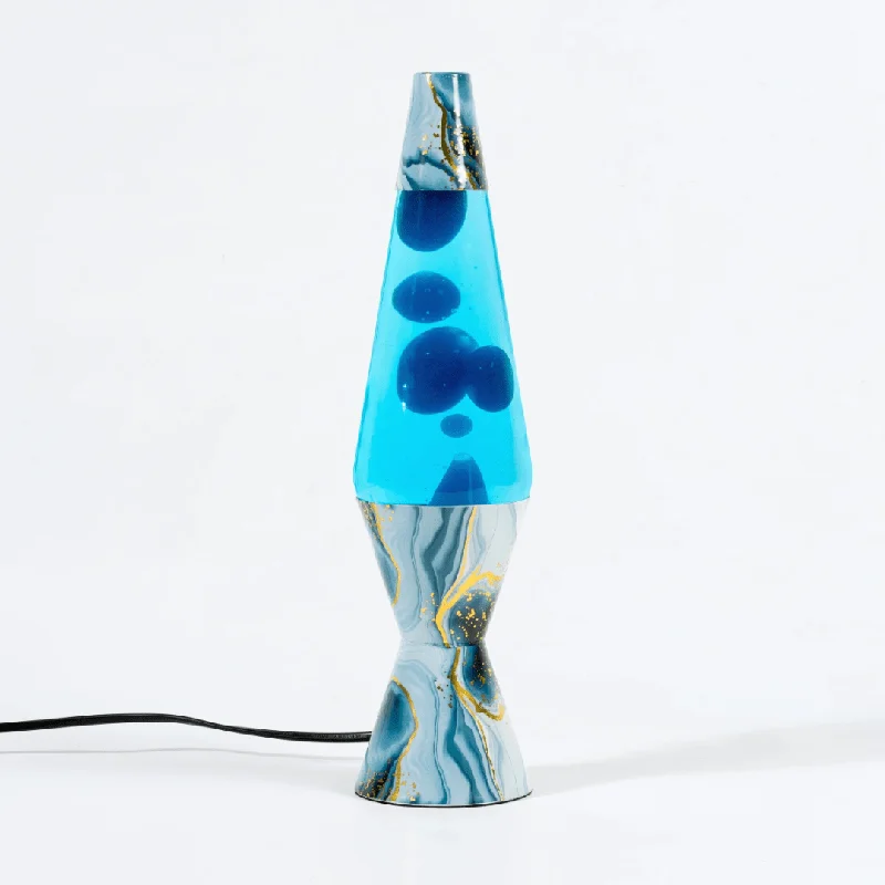 Dimmable Salt Lamps for Adjustable Lighting IntensityLava Lamp Diamond Motion Blue Marble - 37cm Tall