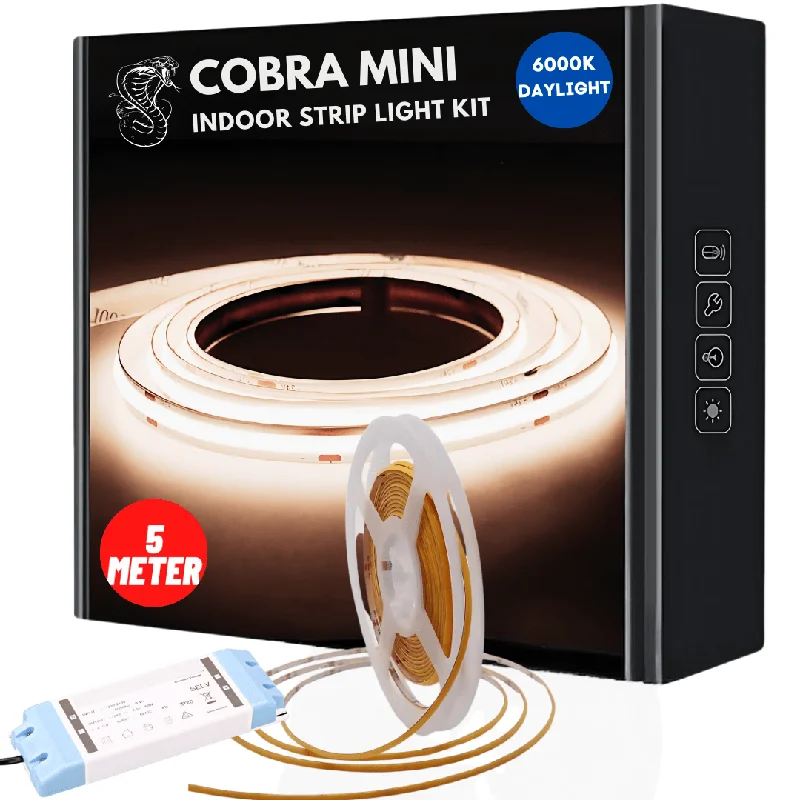 Small - Sized Salt Lamps for Desk or Nightstand Decor5 meter COBRA Pro Mini 35W Dotless LED Strip Kit - Daylight