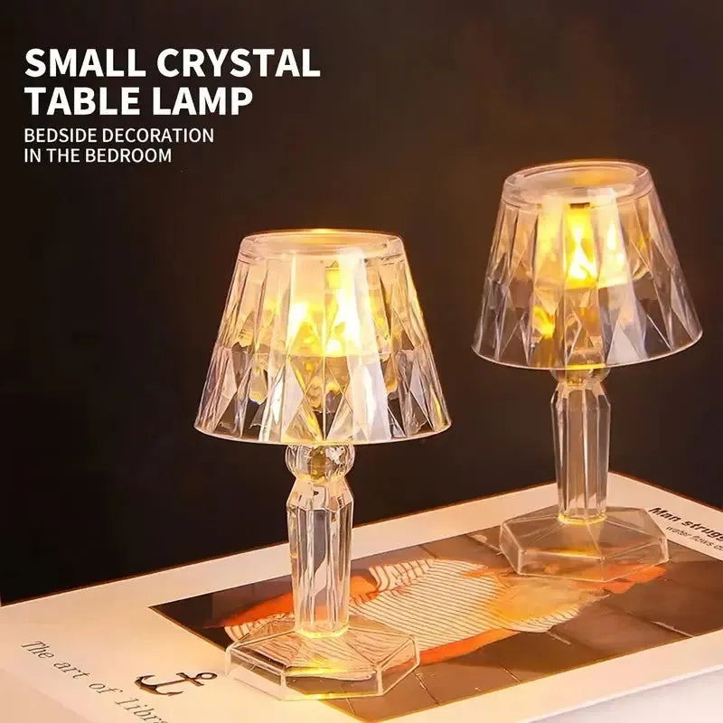 Modern Minimalist Night Lamps for Contemporary BedroomsNight Lamps with Anti - Glare Features for Eye ComfortCrystal Mini Projection Table Lamp