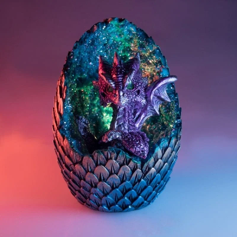 Salt Lamps with a Built - in Aroma Diffuser for a Dual - Function DesignPurple Baby Dragon Crystal Egg LED Light