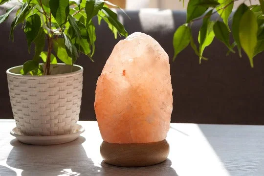 Salt Lamps with a Hand - Carved Design for a Unique and Artisanal LookTiny mini Himalayan salt lamp