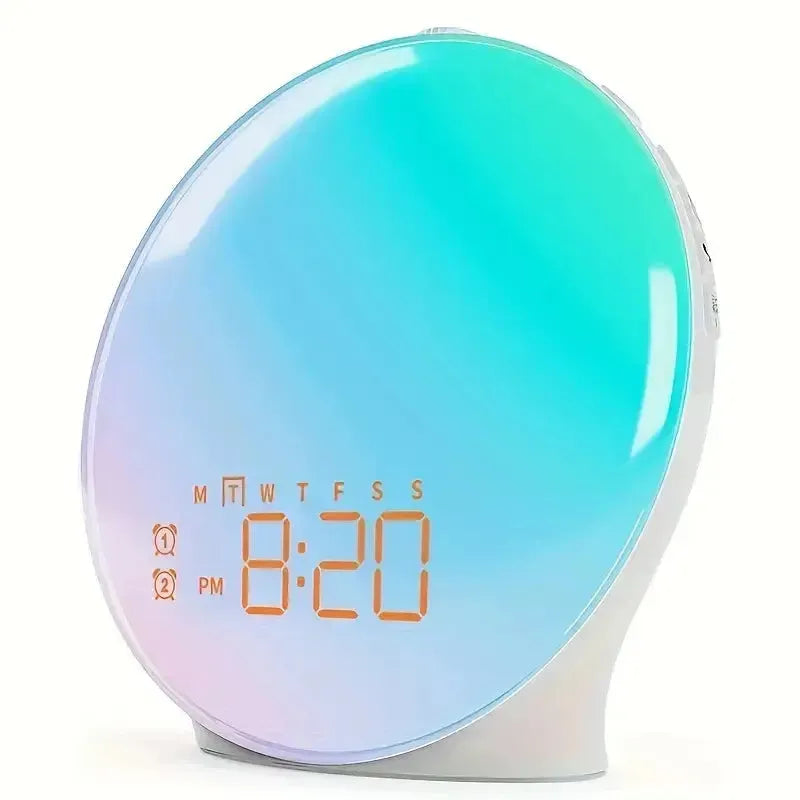 Art Deco Night Lamps with Geometric PatternsWaterproof Night Lamps for Bathroom or Outdoor UseSmart Sunrise Wake-Up Light Alarm Clock