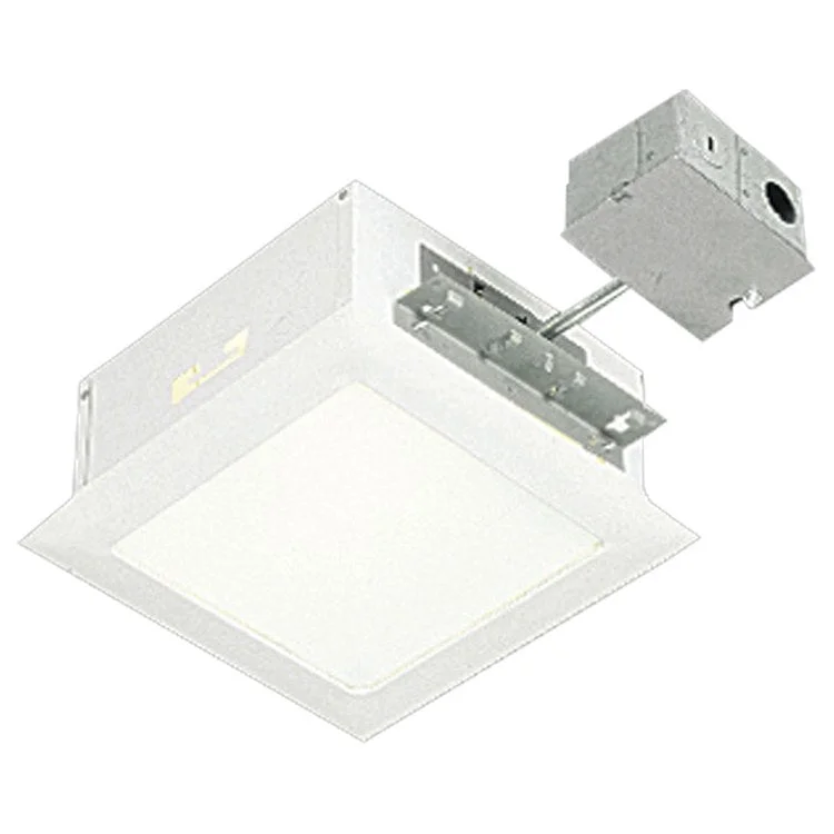 Environmentally Friendly Recessed Lights with Recycled MaterialsComplete Square 100-Watt Single-Light Recessed Lighting Housing and Trim