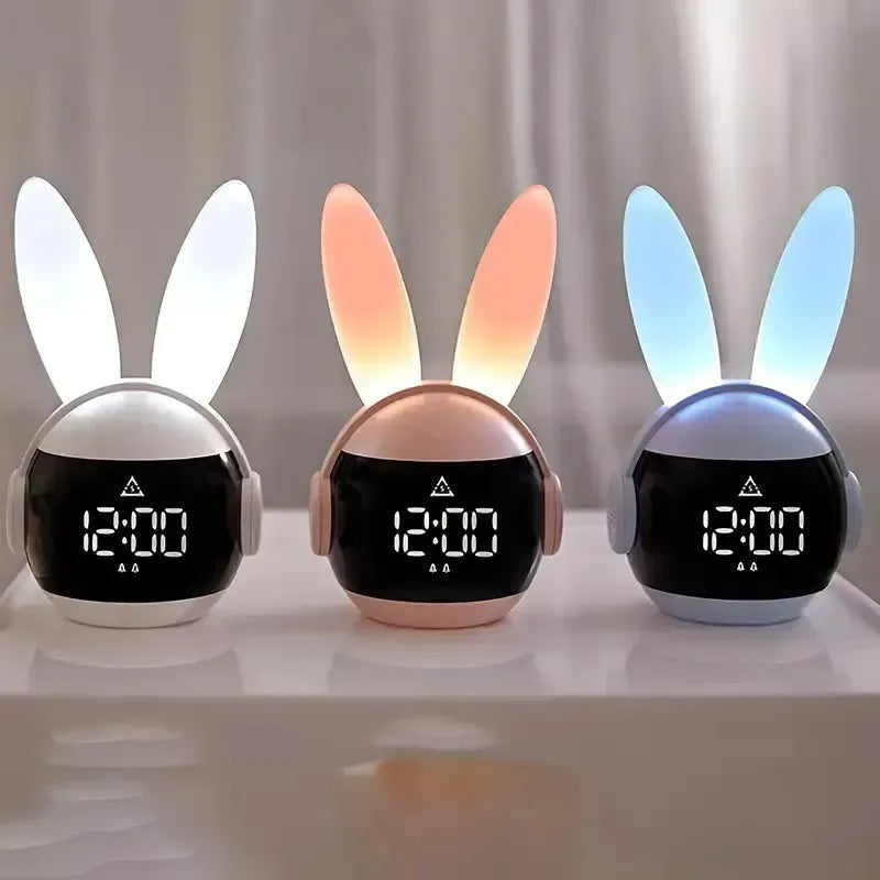 Modern Minimalist Night Lamps for Contemporary BedroomsNight Lamps with Adjustable Angles for Directed LightingIntelligent Bunny Ears Charging Light