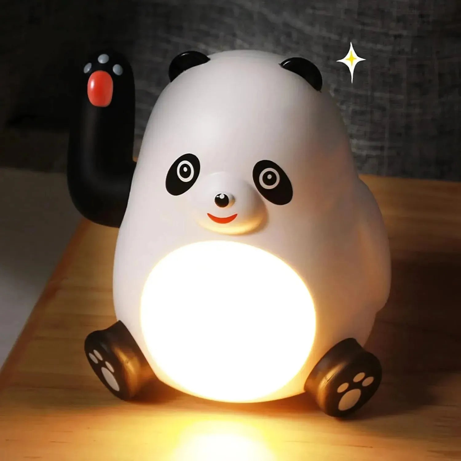 Scandinavian - Designed Night Lamps for a Simple AestheticNight Lamps with Adjustable Angles for Directed LightingHand Waving Panda Night Lamp