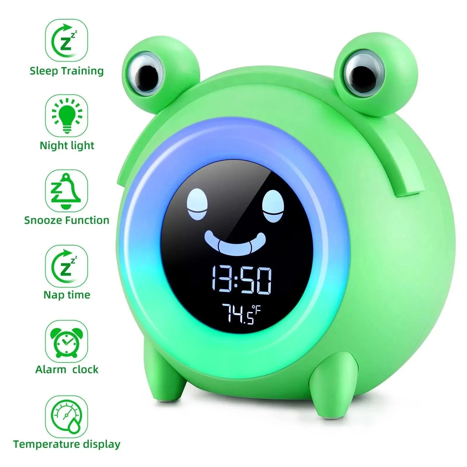 Bohemian - Decorated Night Lamps for Eclectic InteriorsNight Lamps with Memory Function for Preferred Lighting SettingsCute Kids Animal Style Night Light Alarm Clock