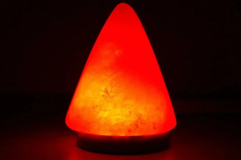 Salt Lamps with a Crystal - Clear Finish for a Pure and Elegant LookCone Shaped Salt Lamp