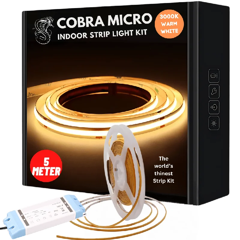 Salt Lamps with a Remote Control for Easy Operation5 meter COBRA Pro Micro 25W Dotless LED Strip Kit - Warm White