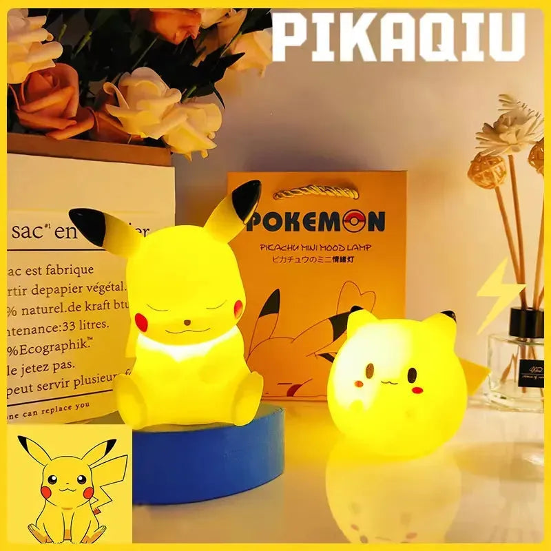 Art Deco Night Lamps with Geometric PatternsNight Lamps with Memory Function for Preferred Lighting SettingsPikachu Sitting Figurine Night Light