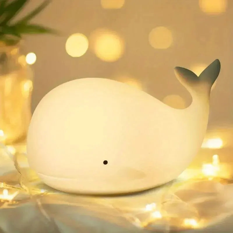 Scandinavian - Designed Night Lamps for a Simple AestheticNight Lamps with Memory Function for Preferred Lighting SettingsSilicon Whale Night Lamp