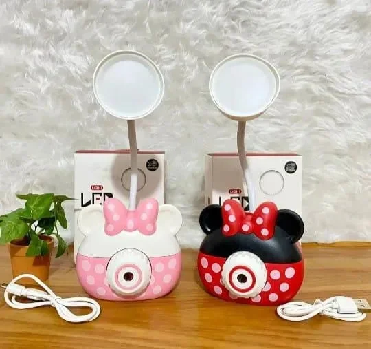 Bohemian - Decorated Night Lamps for Eclectic InteriorsNight Lamps with Adjustable Angles for Directed LightingMinnie Mouse LED Table Lamp with Sharpener