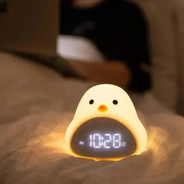 Scandinavian - Designed Night Lamps for a Simple AestheticNight Lamps with Adjustable Angles for Directed LightingLittle Duck Night Lamp with Alarm Clock and Timer