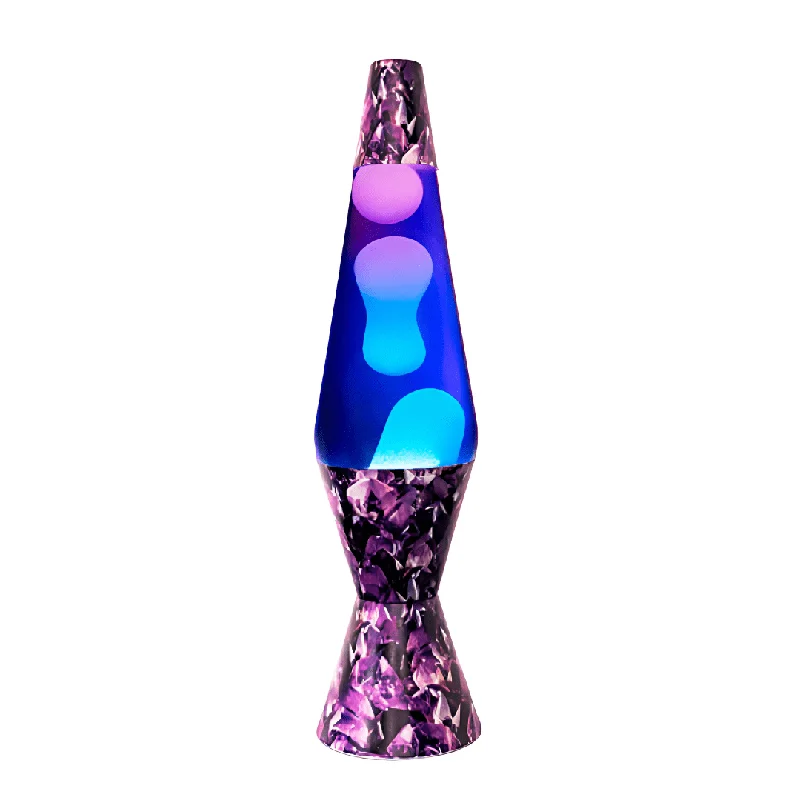 Small - Sized Salt Lamps for Desk or Nightstand DecorAmethyst Diamond Motion Lava Lamp