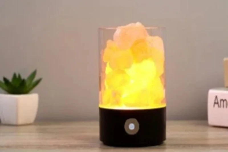 Salt Lamps with a Stand - Alone Design for a Statement Piece in a RoomCrystal Bedside Lamp