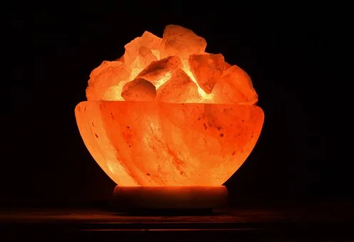 Salt Lamps with a Crystal - Clear Finish for a Pure and Elegant LookSalt Lamp Fire Bowl