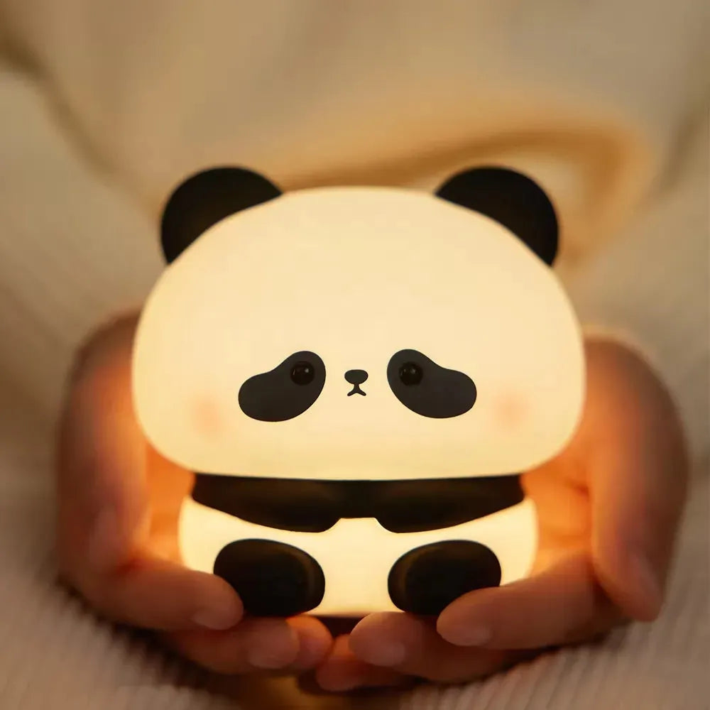 Bohemian - Decorated Night Lamps for Eclectic InteriorsNight Lamps with Anti - Glare Features for Eye ComfortSad Panda Silicon Lamp