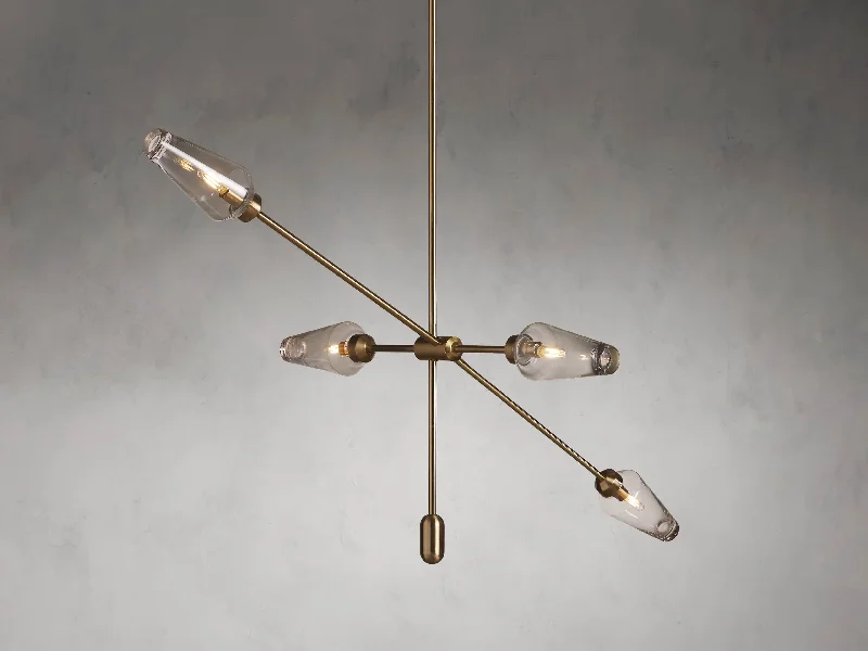 Chandeliers with Sputnik - Style Design for a Futuristic VibeSmall Chandelier for Compact Hallways or Powder RoomsArrow Brass Chandelier