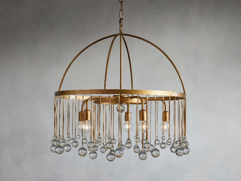 Rustic Wood Chandeliers for Country - Style HousesChandelier for Party Rooms to Enhance the Party MoodAubrey Round Chandelier