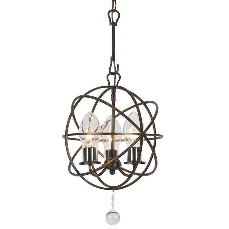 Chandeliers for High Ceilings to Fill Vertical SpaceChandelier with Adjustable Hanging Height for Different Ceiling HeightsSolaris Three-Light Outdoor Chandelier