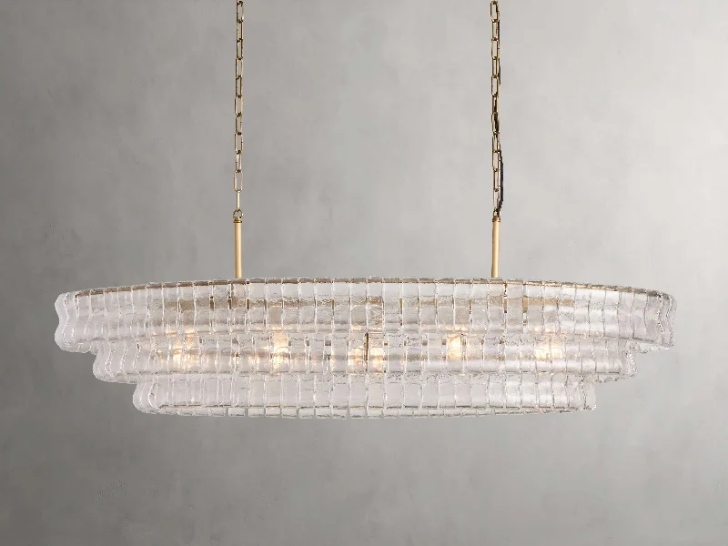 Incandescent Chandeliers for a Warm and Traditional GlowSmall Chandelier for Compact Hallways or Powder RoomsGhiaccio Oval Chandelier