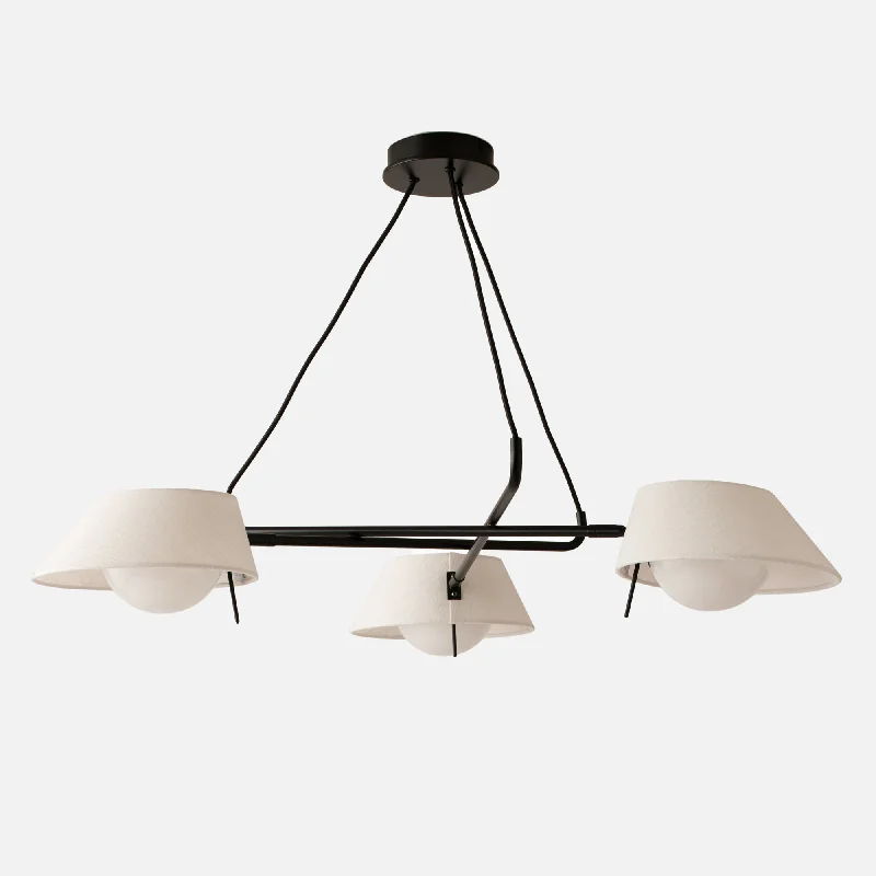 Industrial Iron Chandeliers for Loft - Inspired SpacesMetal Chandelier with Matte Black FinishHala Chandelier