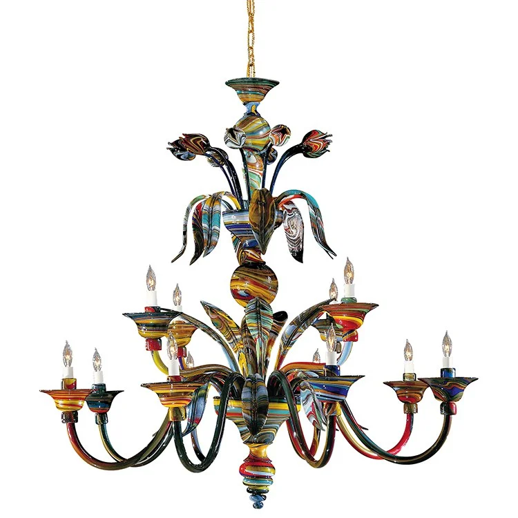 Chandeliers for Corporate Offices to Add a Touch of ClassPurple Chandelier for a Royal and Regal LookCamer Twelve-Light Two-Tier Chandelier