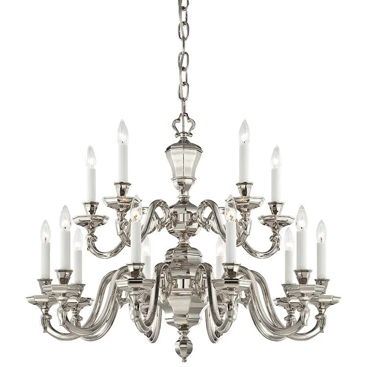 Chandeliers for Ballrooms to Make a Statement at PartiesColored Glass Chandelier in Blue for a Calming AmbianceCasoria Fifteen-Light Two-Light Chandelier