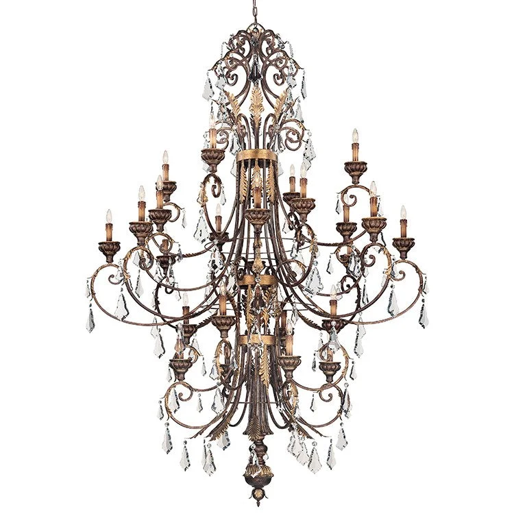 Incandescent Chandeliers for a Warm and Traditional GlowChandelier for Themed Events to Match the ThemeFamily Collection Twenty-Four-Light Multi-Tier Chandelier