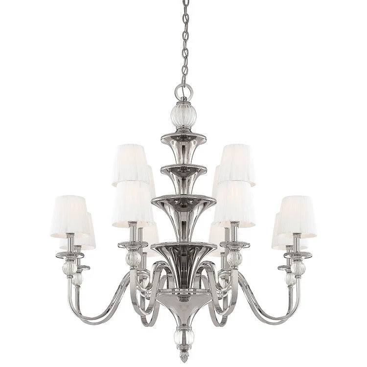 French Country Chandeliers with a Romantic AuraAffordable Chandelier for Budget - Conscious ShoppersAise Twelve-Light Two-Tier Chandelier