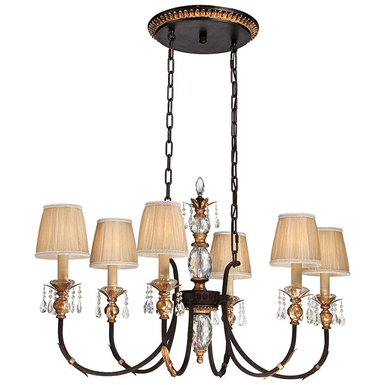 Chandeliers with Murano Glass for a High - End Artistic TouchRustic Farmhouse Chandelier with Wood AccentsBella Cristallo Six-Light Island Chandelier