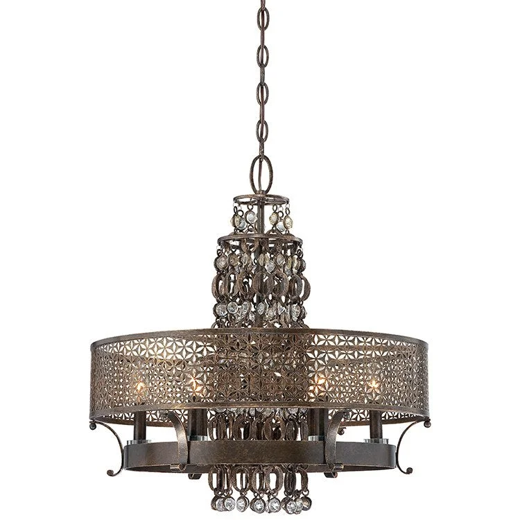 Chandeliers with Adjustable Height for Custom InstallationLuxury Chandelier for High - Net - Worth IndividualsAjourer Six-Light Chandelier