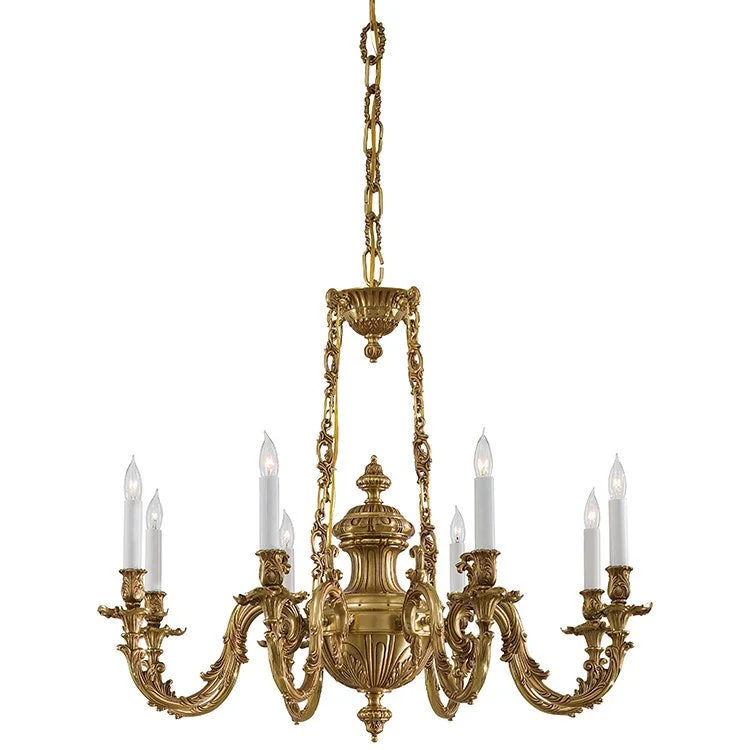 Traditional Brass Chandeliers for Classic InteriorsChandelier for Interior Designers to Create Stunning SpacesFamily Collection Eight-Light Chandelier