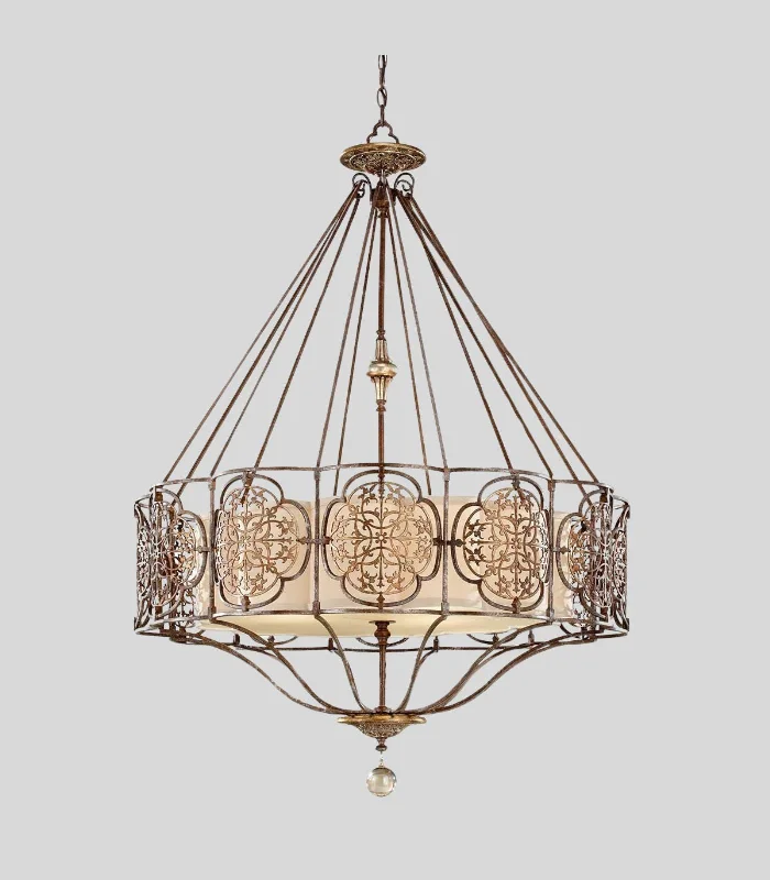 Chandeliers with Pendant Lights for a Stylish LookChandelier for Large Living Rooms to Make a StatementOrnamental Bronze 4 Light Chandelier