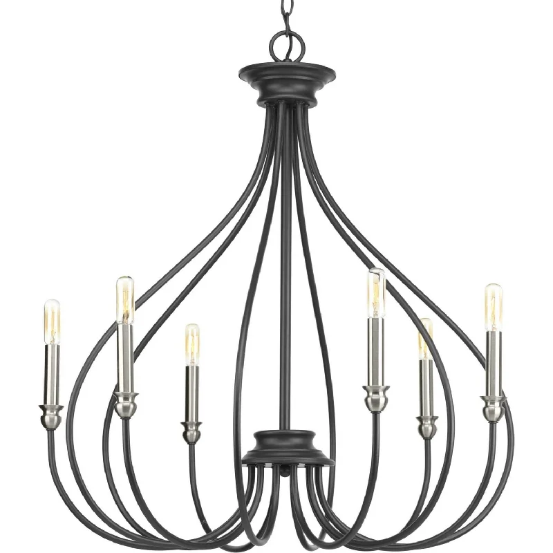 Chandeliers for Living Rooms to Create a Focal PointMetal Chandelier with Matte Black FinishWhisp Chandelier