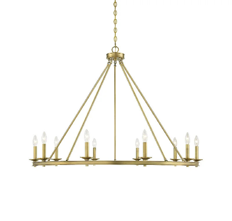 Chandeliers with Metal Frames in Gold FinishSmart Chandelier with Wi - Fi Connectivity and App ControlMiddleton Chandelier