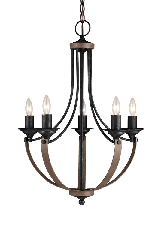 Chandeliers for Entryways to Make a Grand First ImpressionAluminum Chandelier for Lightweight InstallationCorbeille Five-Light Chandelier