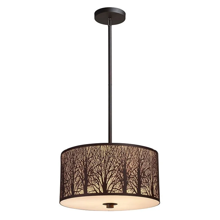 Gothic Ceiling Lights with Dark Metalwork and Pointed ArchesBlack Chandeliers for a Sleek and Sophisticated LookWoodland Sunrise Three-Light LED Pendant