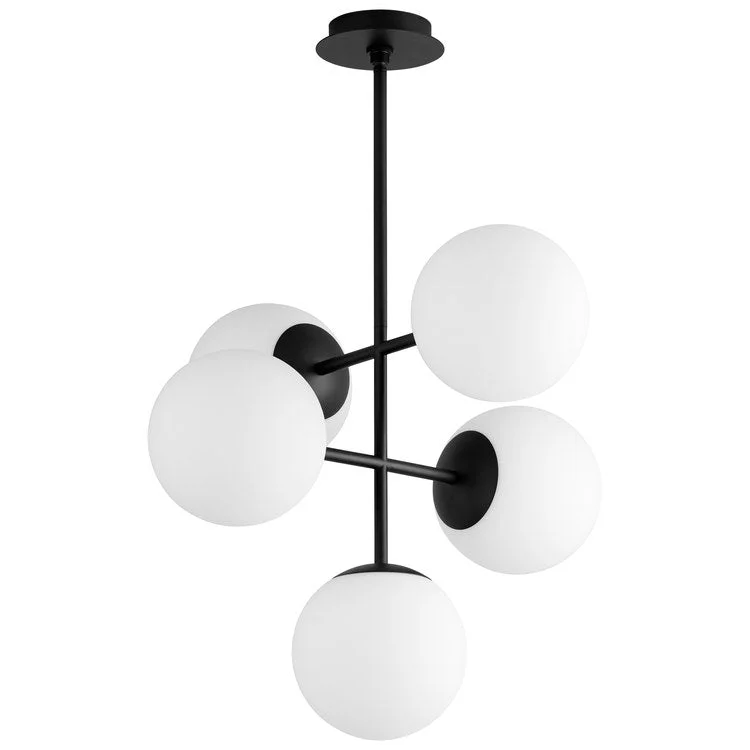 Retro Ceiling Lights Inspired by the 1950s and 1960s DesignChandeliers with Geometric Shapes for a Contemporary AppealNebula Five-Light 8" LED Pendant - Black