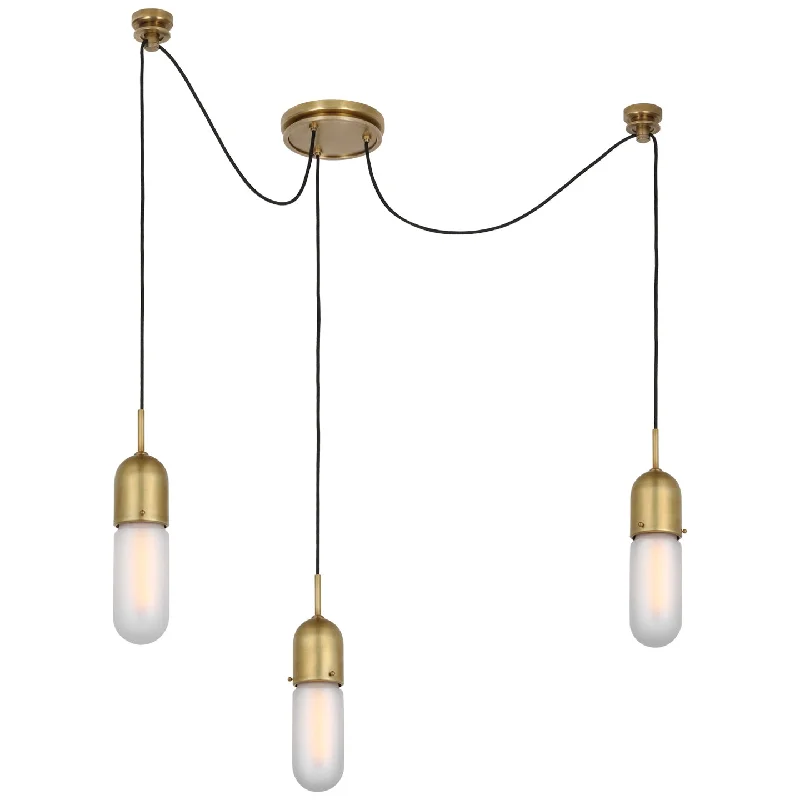 Art Nouveau Ceiling Lights with Organic, Flowing ShapesBrass Chandeliers with Antique FinishJunio LED Pendant