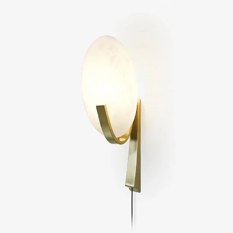 bohemian wall lamps with colorful glass for an eclectic hallwayWhite Wall Lamp for a Clean and Crisp Look in Any RoomAlice Alabaster Plug-in Wall Lamp