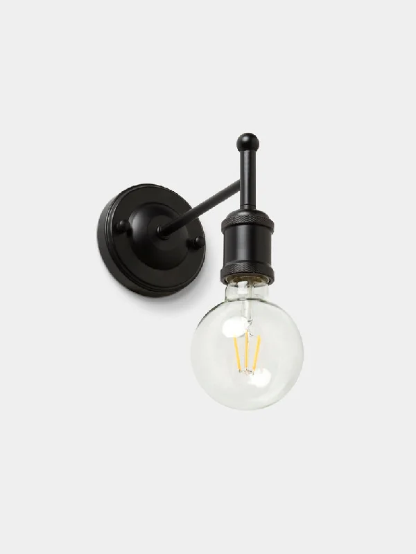 industrial style wall lamps with exposed bulbs for urban loftsGlass Wall Lamp with a Frosted Shade for Soft Diffused LightCapote