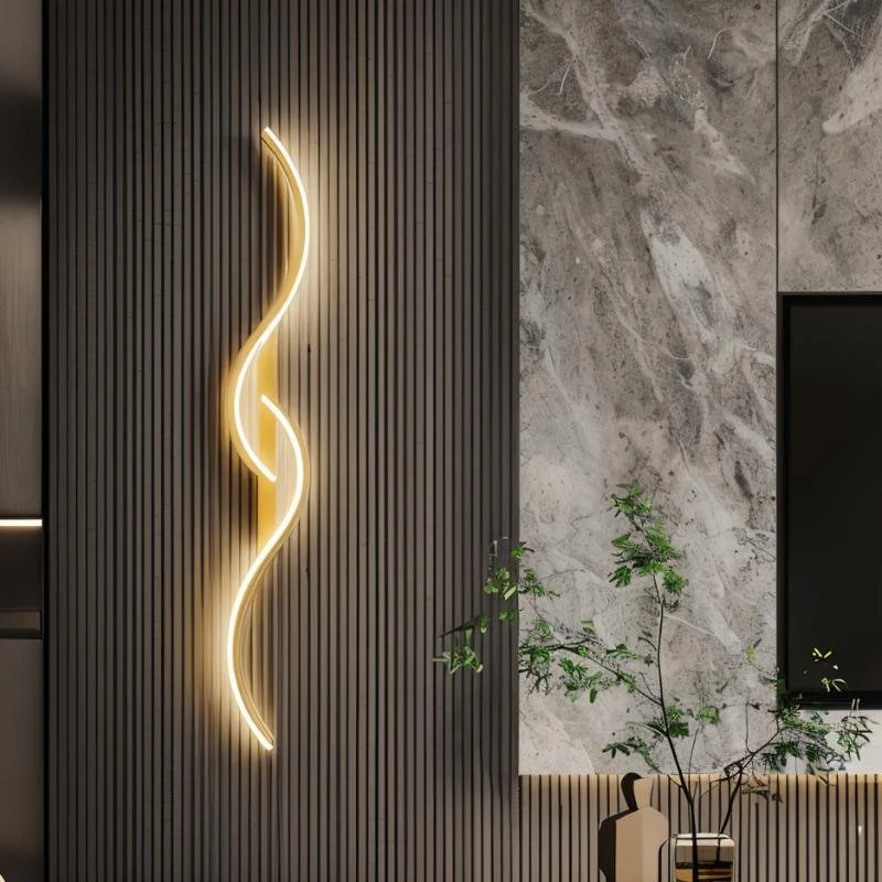 asian - inspired wall lamps with bamboo or paper shades for a zen - like Modern Minimalist Wall Lamp for Contemporary Living RoomsDenisse Wall Lamp