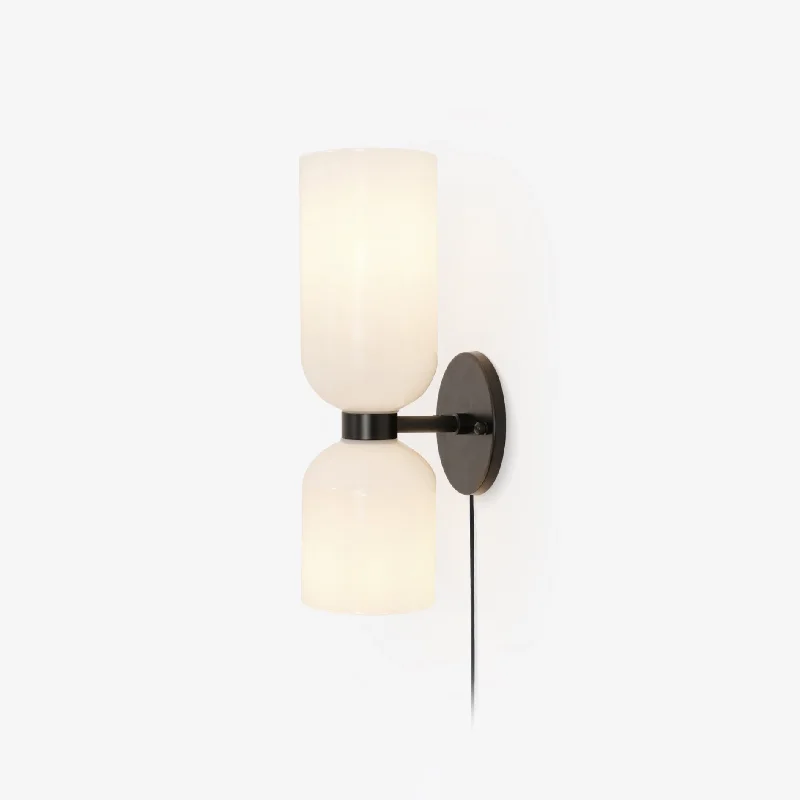 mid - century modern wall lamps with iconic shapes for a stylish studyModern Minimalist Wall Lamp for Contemporary Living RoomsEdie Plug-In Wall Lamp