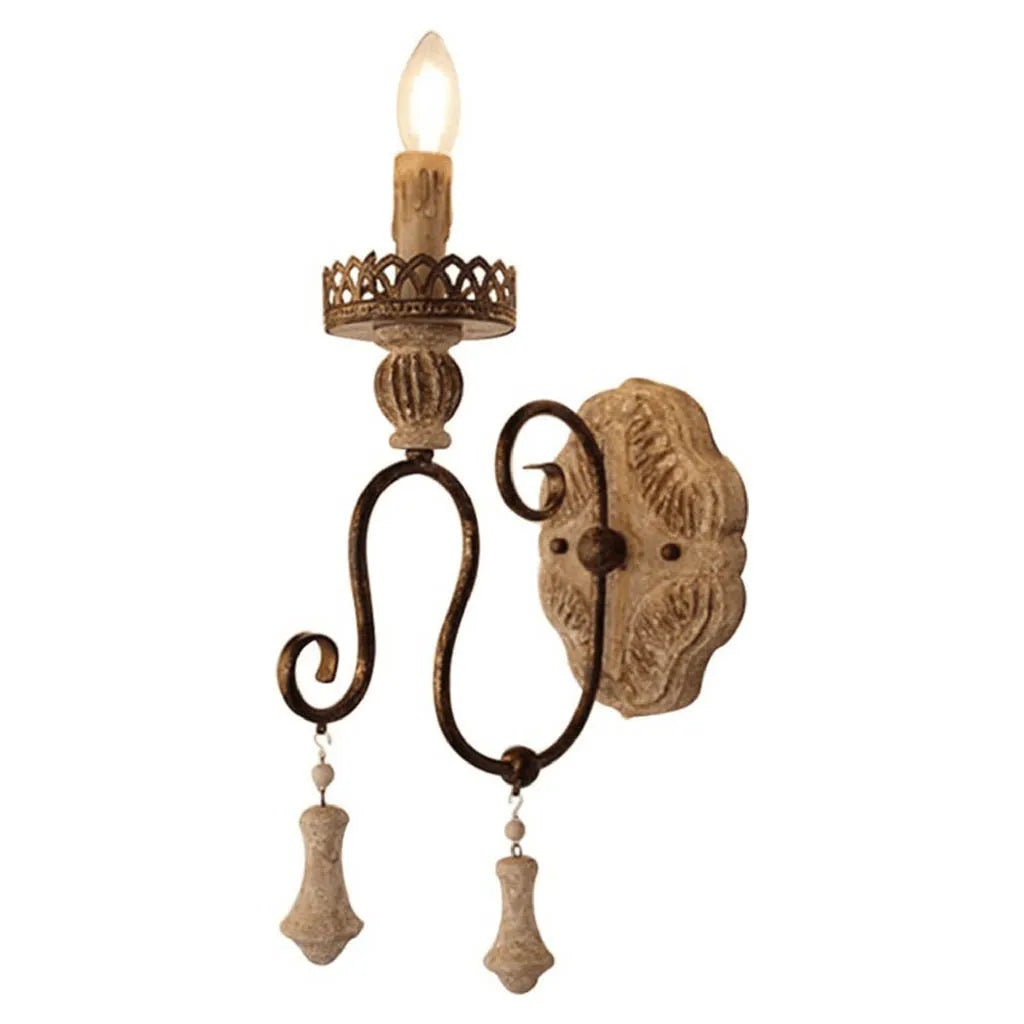 victorian style wall lamps with intricate metalwork for traditional entrywaysAffordable Wall Lamp for Those on a Tight BudgetRustic Ornate Antique Wood Wall Light (9329/1)