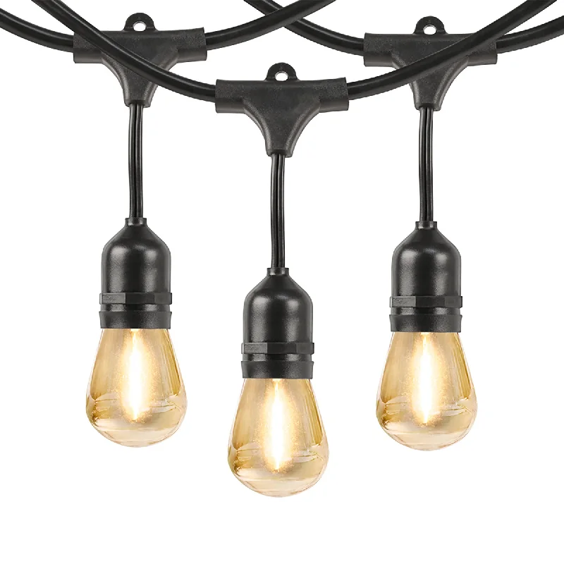 String Lights with a Vintage - Style Bulb for a Nostalgic Look20 ft. Soft White (2700K) Solar Powered LED String Lights