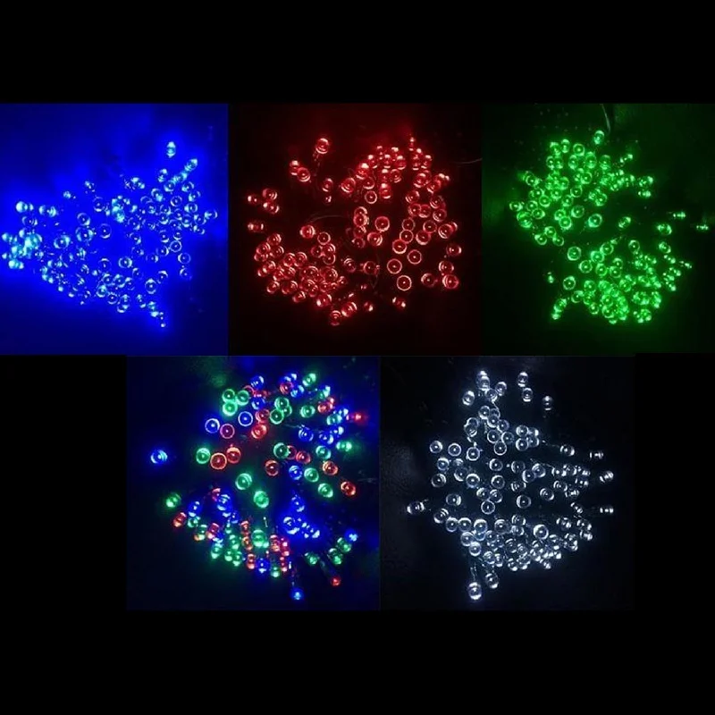 String Lights with a Water - Resistant Design for Poolside and Beach DecorLED Bud Lighting Kit 17m IP44 in Blue/Red/Green/RGB/White Solar Lighting Direct