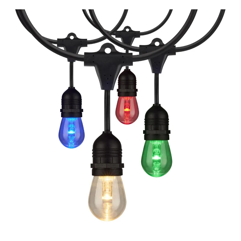 String Lights with a Battery - Operated Option for Portable and Wireless UseSatco S8031 24-ft 12 Lamps LED String light