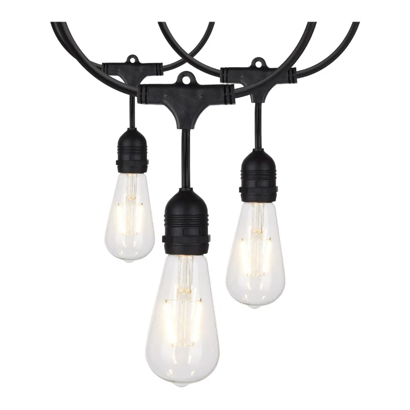 String Lights with a Water - Resistant Design for Poolside and Beach DecorSatco S8036 24-ft 12 Lamps LED String light